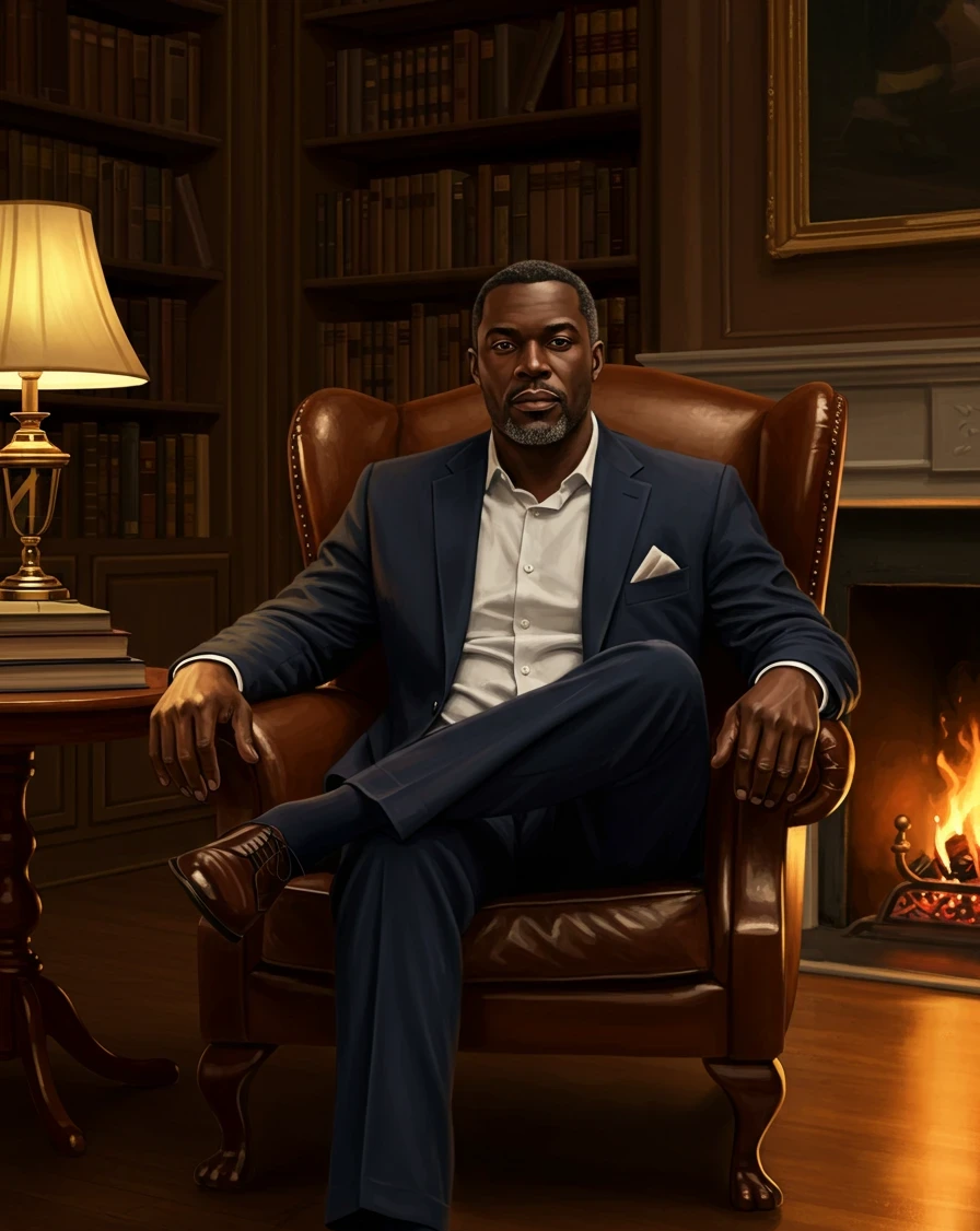 a tall strong black man in his 40s